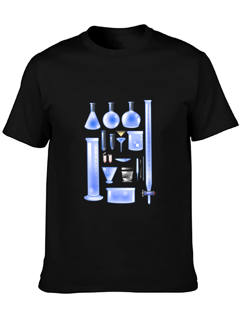Science Beaker Graphic Tee - Black