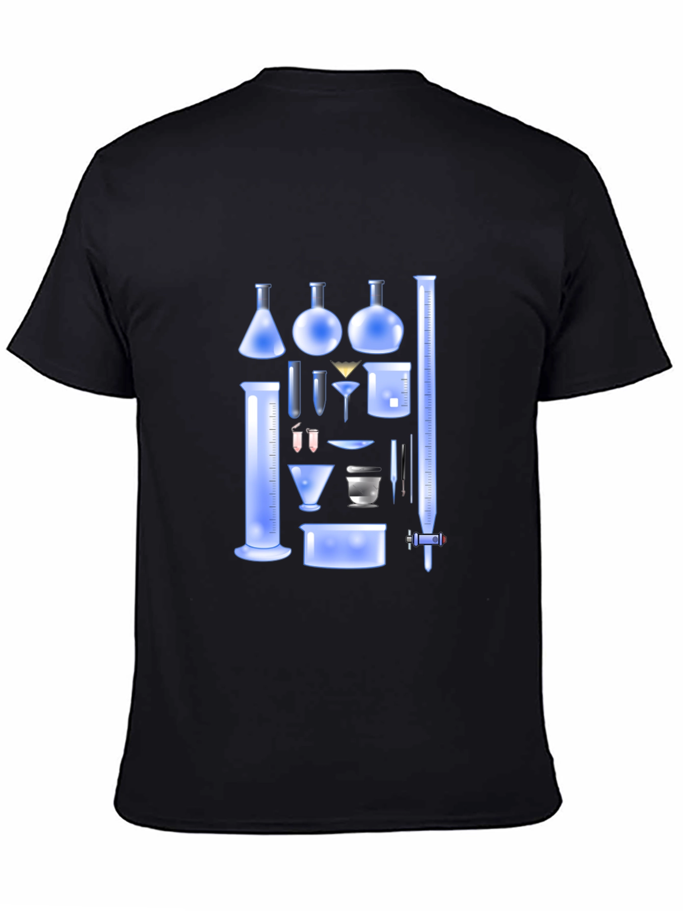Science Beaker Graphic Tee - Black