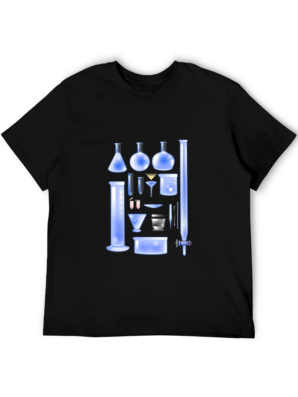 Science Beaker Graphic Tee - Black
