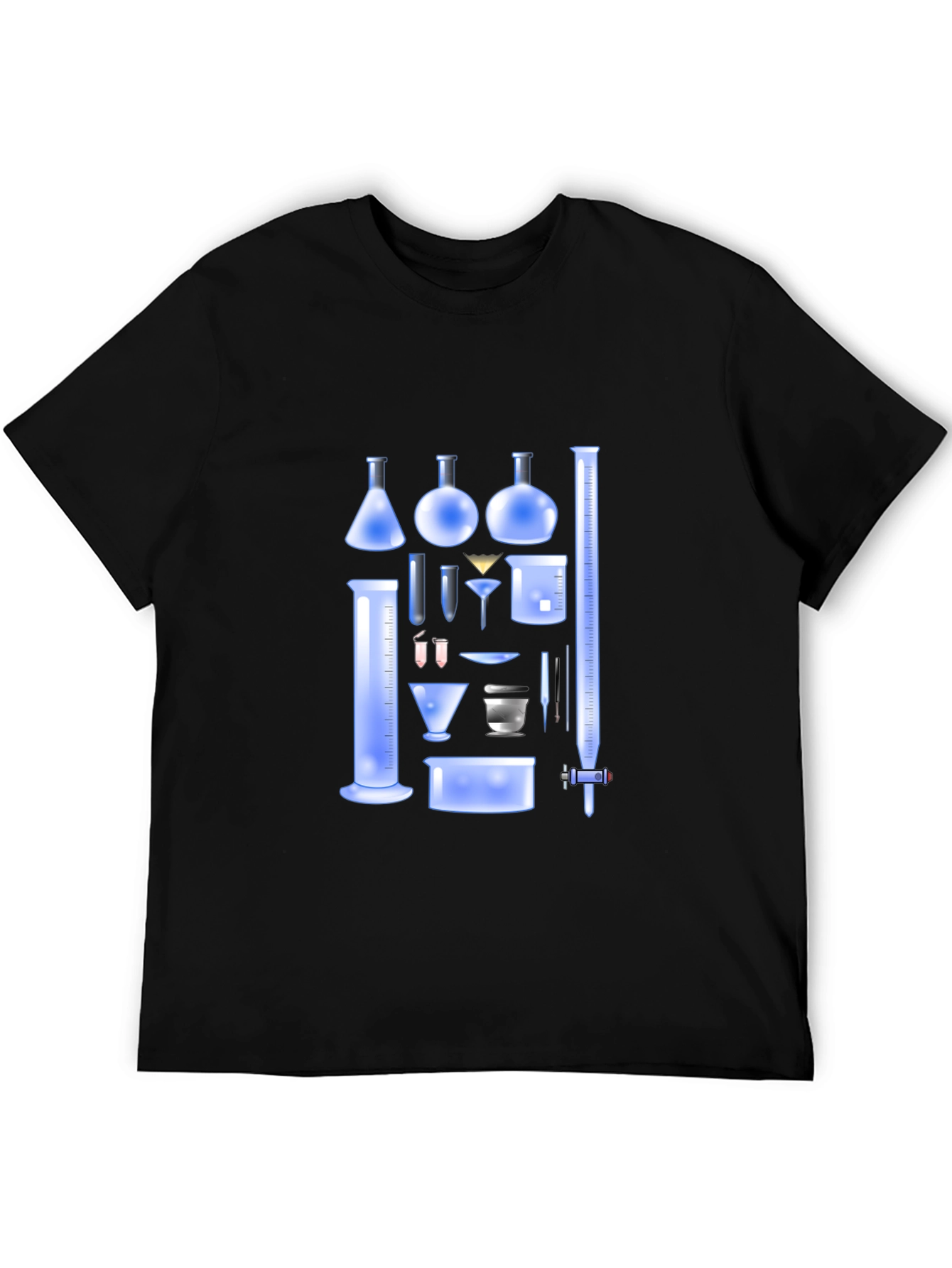 Science Beaker Graphic Tee - Black