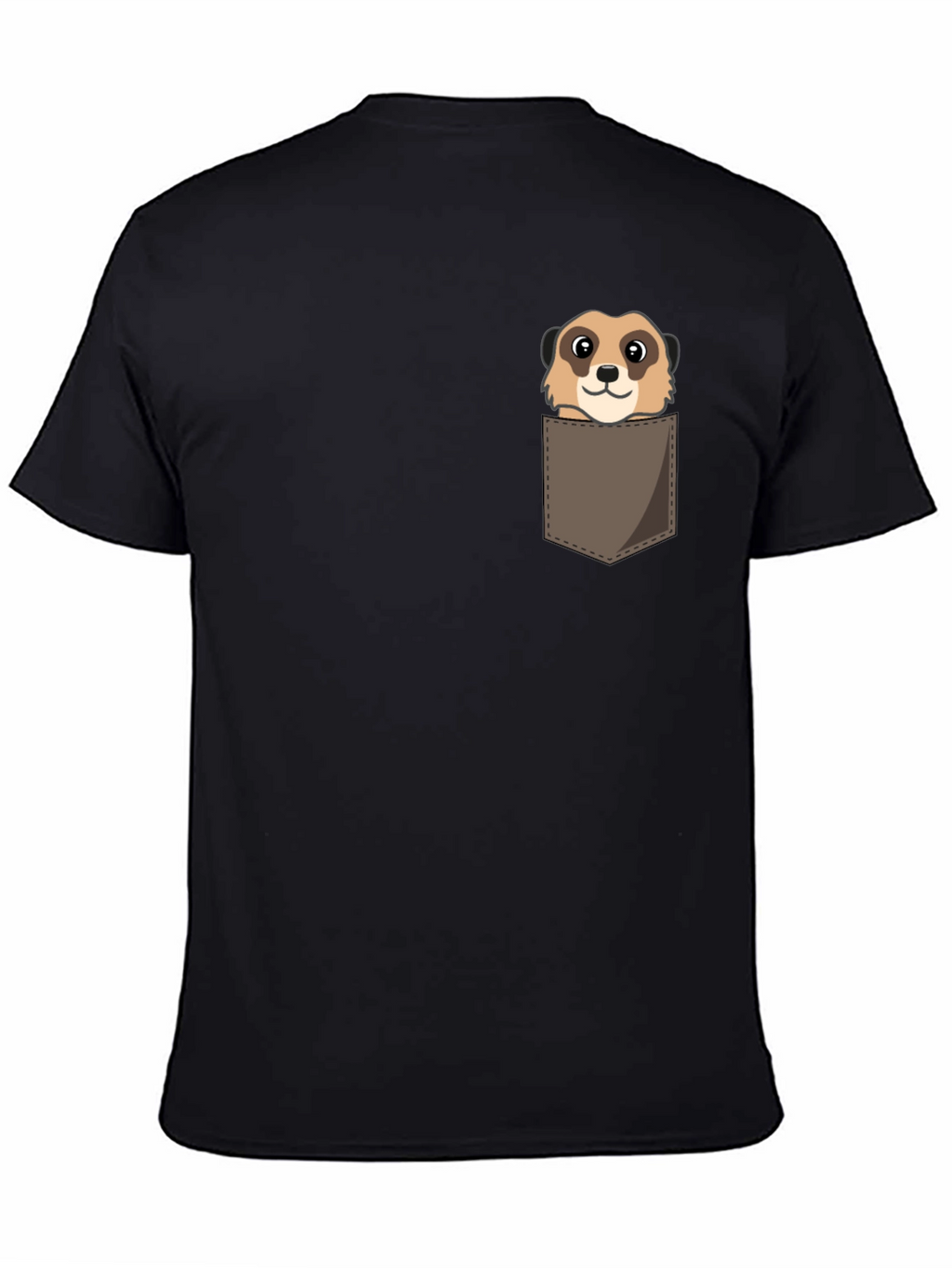 Meerkat Pocket Tee -  Cute Animal Graphic Shirt