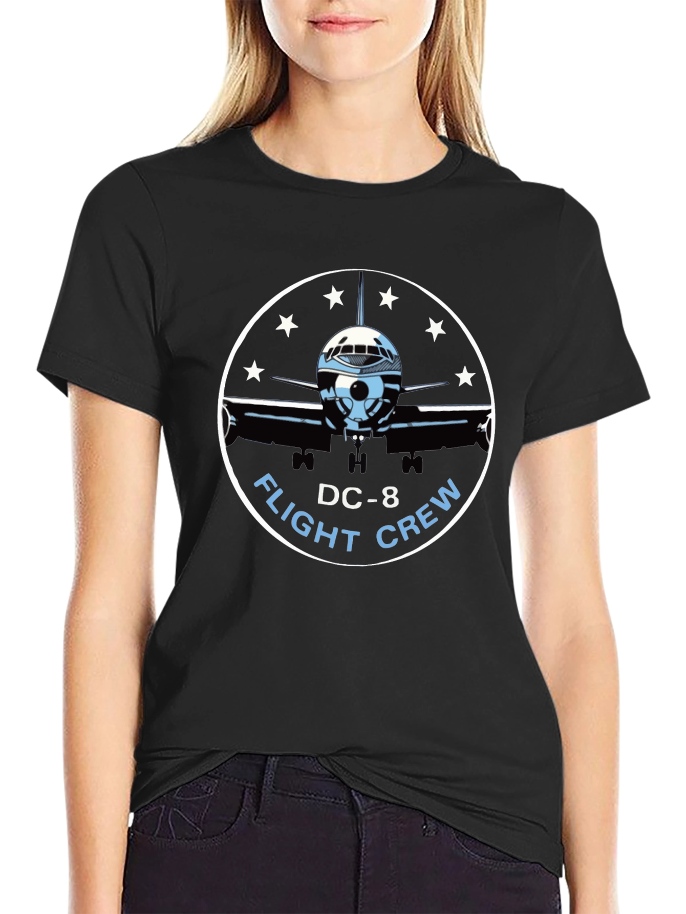 DC-8 Flight Crew T-Shirt - Aviation Tee