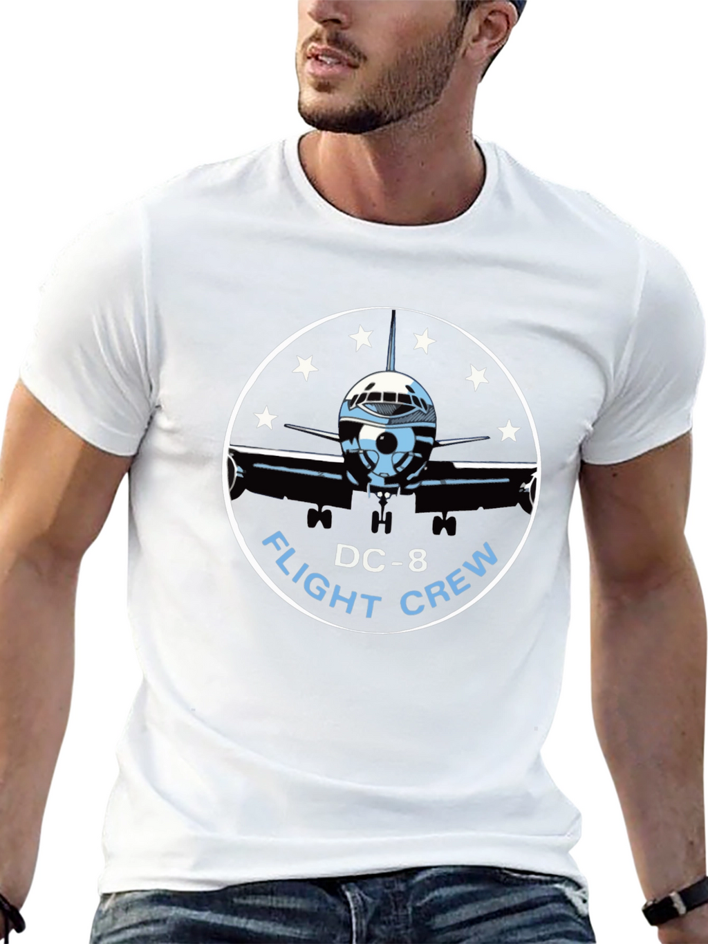 DC-8 Flight Crew T-Shirt - Aviation Tee