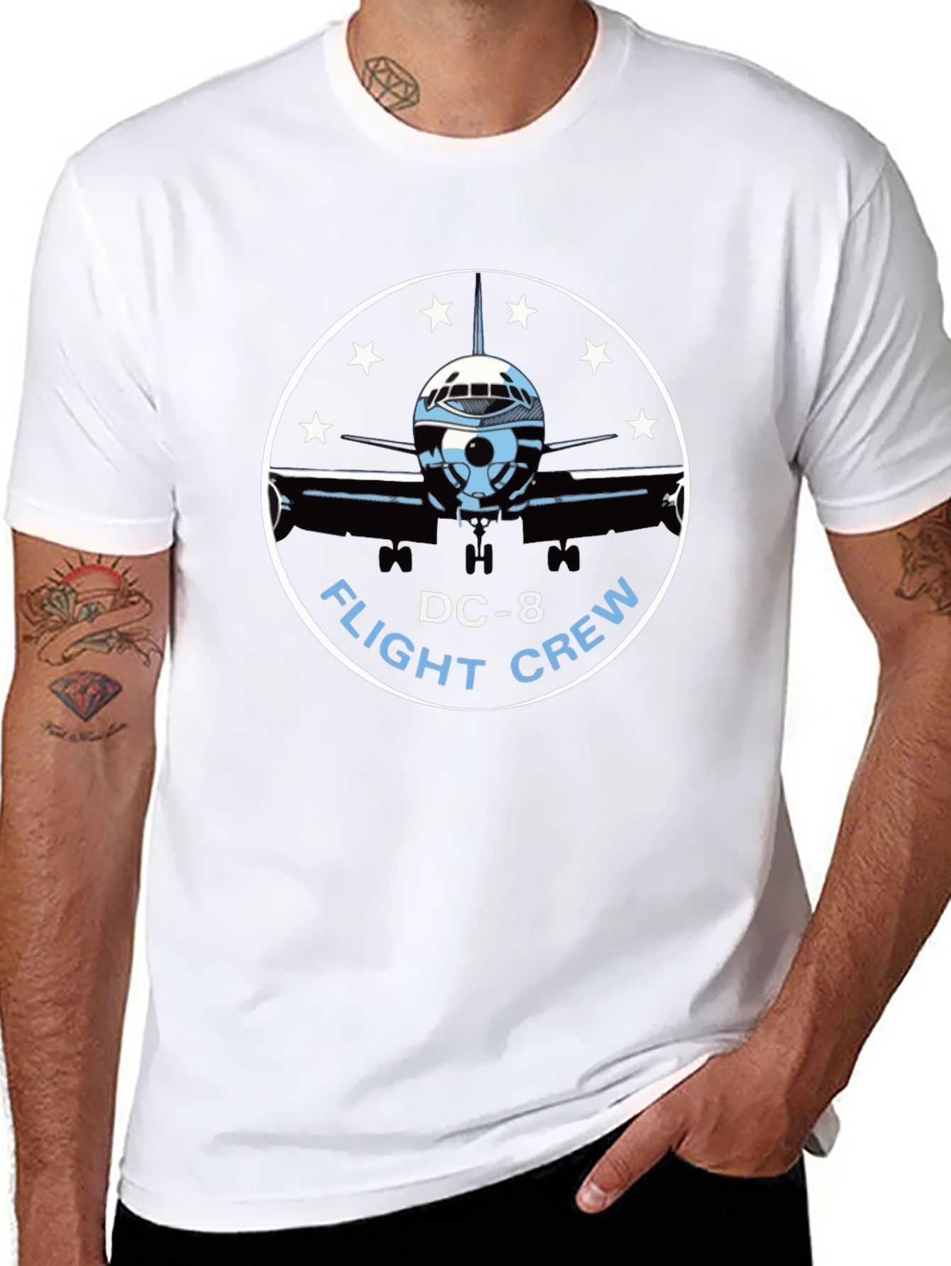 DC-8 Flight Crew T-Shirt - Aviation Tee