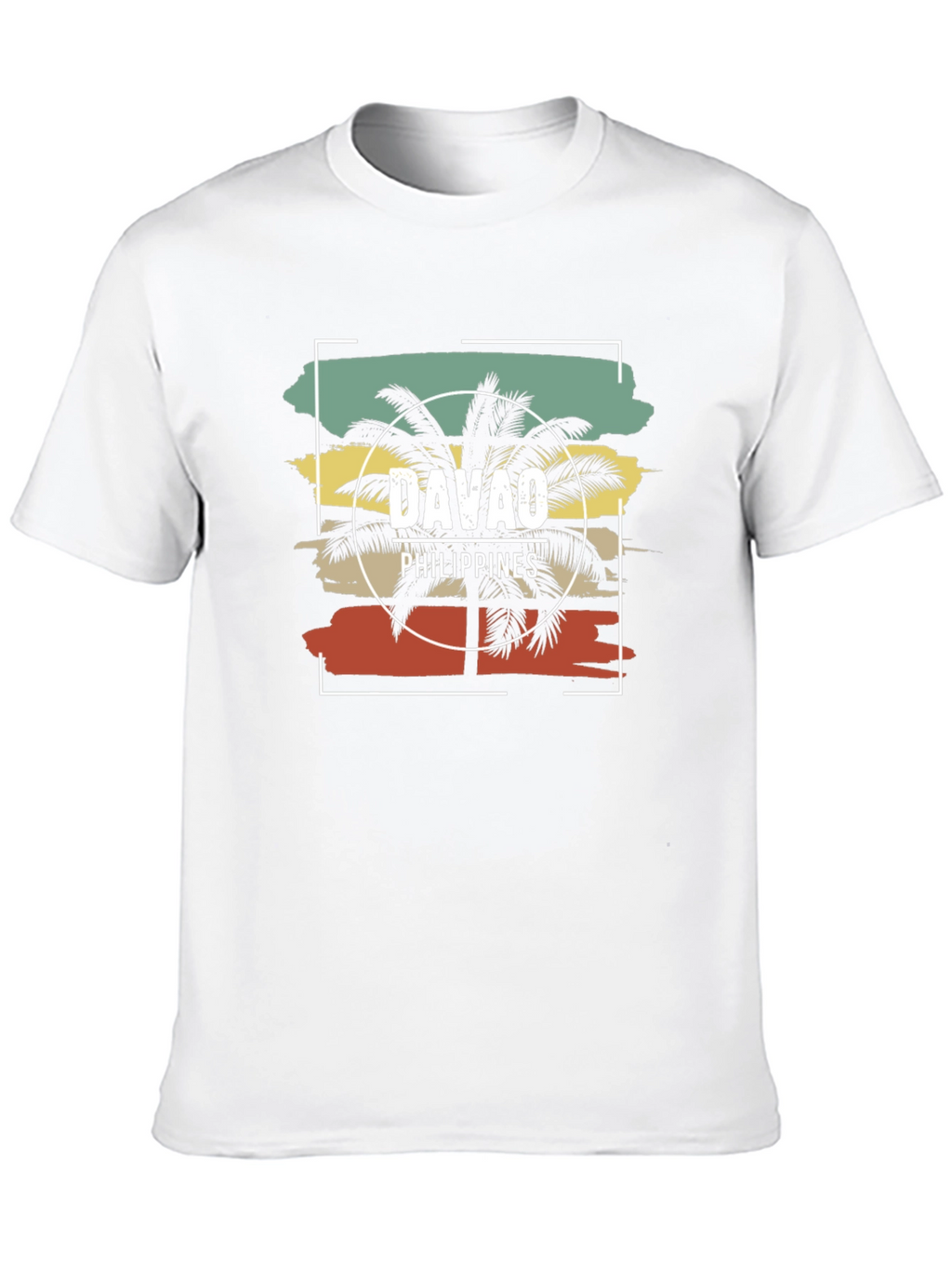 Davao Philippines Palm Tree Graphic T-Shirt