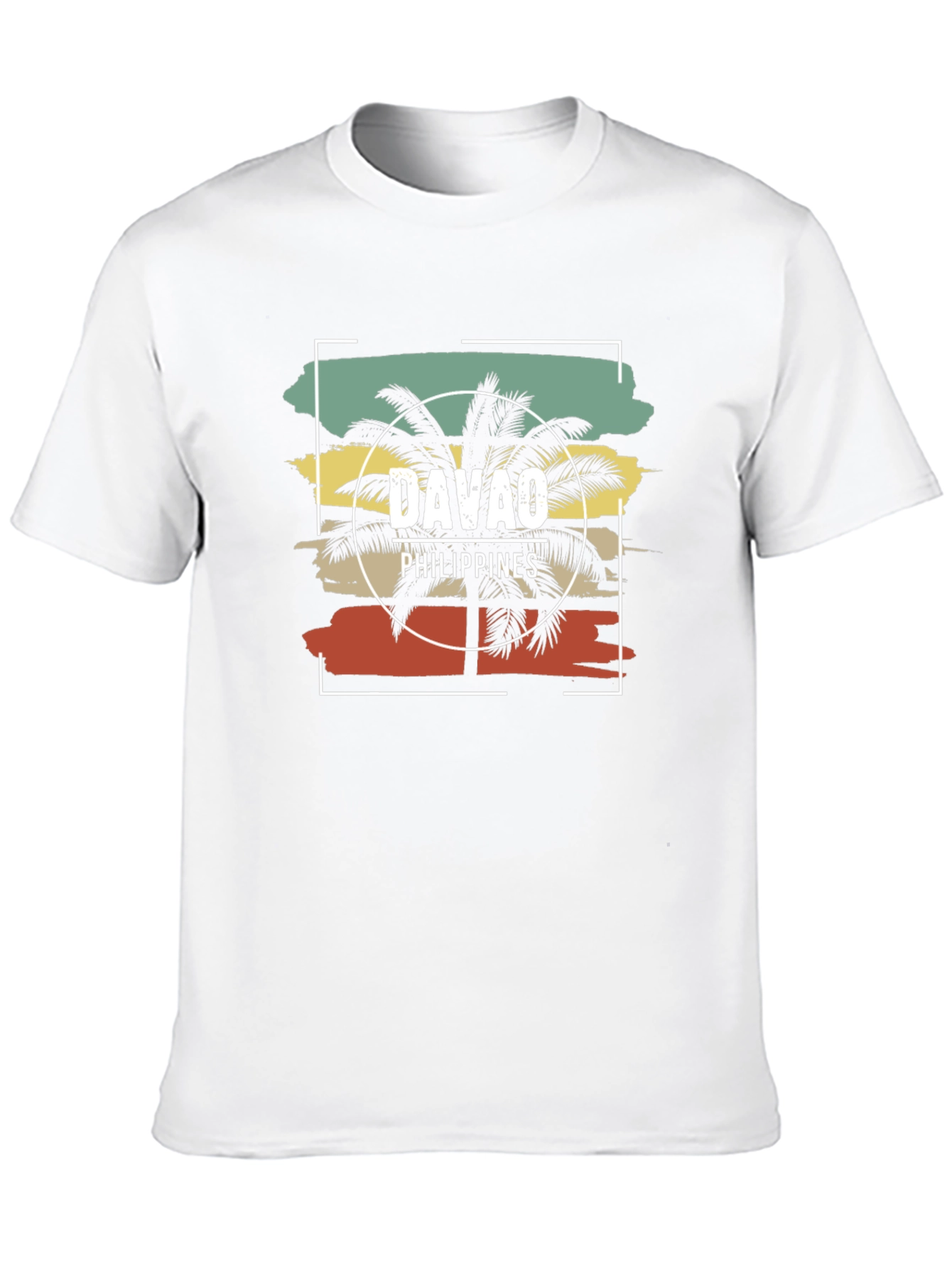 Davao Philippines Palm Tree Graphic T-Shirt
