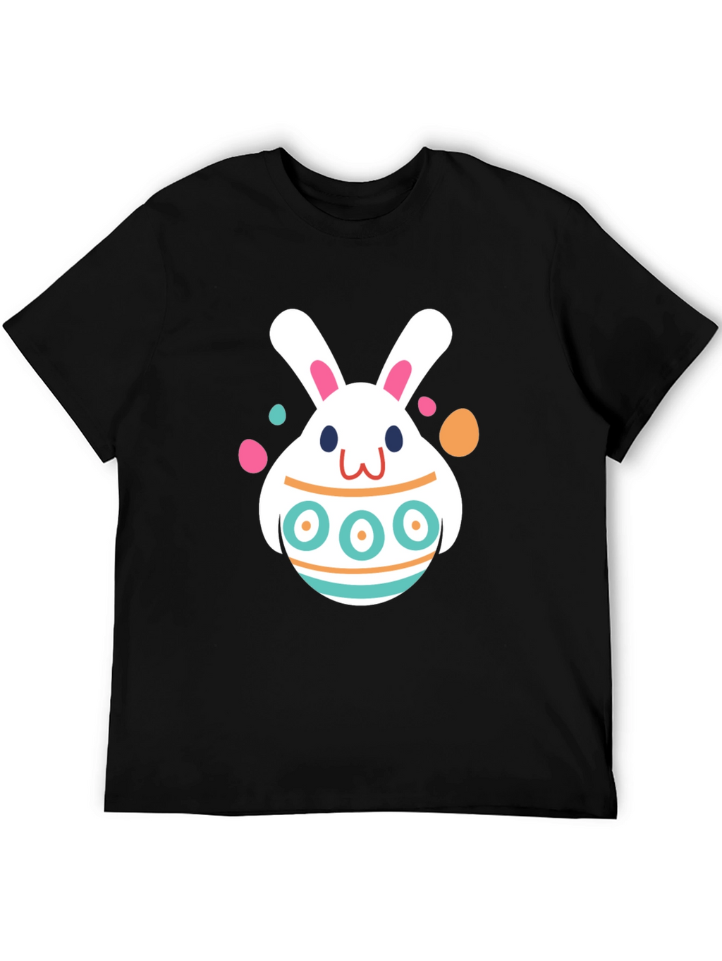 Easter Bunny Egg Black T-Shirt