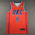 Men's Oklahoma City Thunder Jalen Williams #8 Orange 2022/23 Swingman Jerseys - Statement Edition