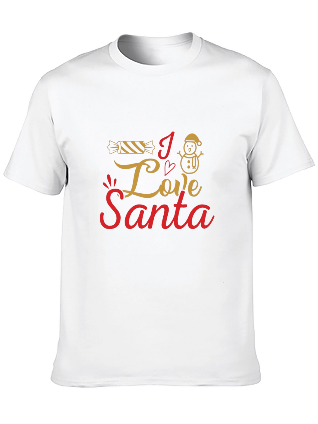 I Love Santa Christmas Graphic Tee