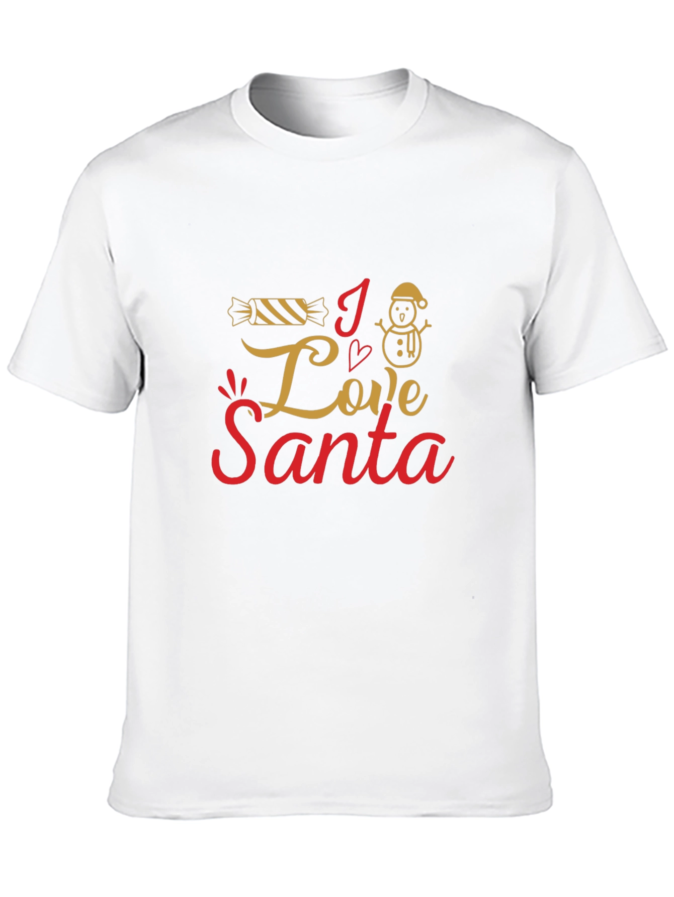 I Love Santa Christmas Graphic Tee