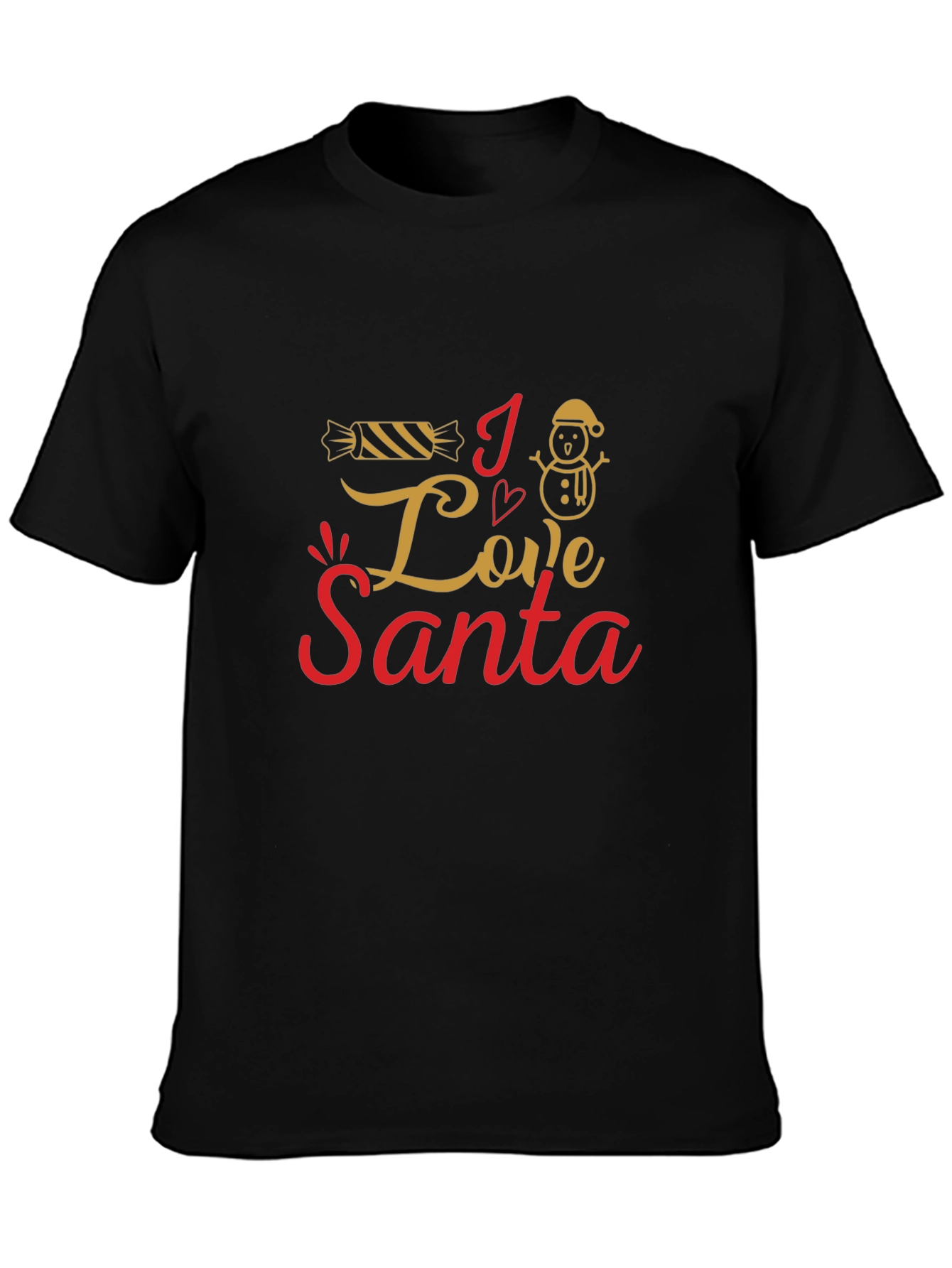 I Love Santa Christmas Graphic Tee