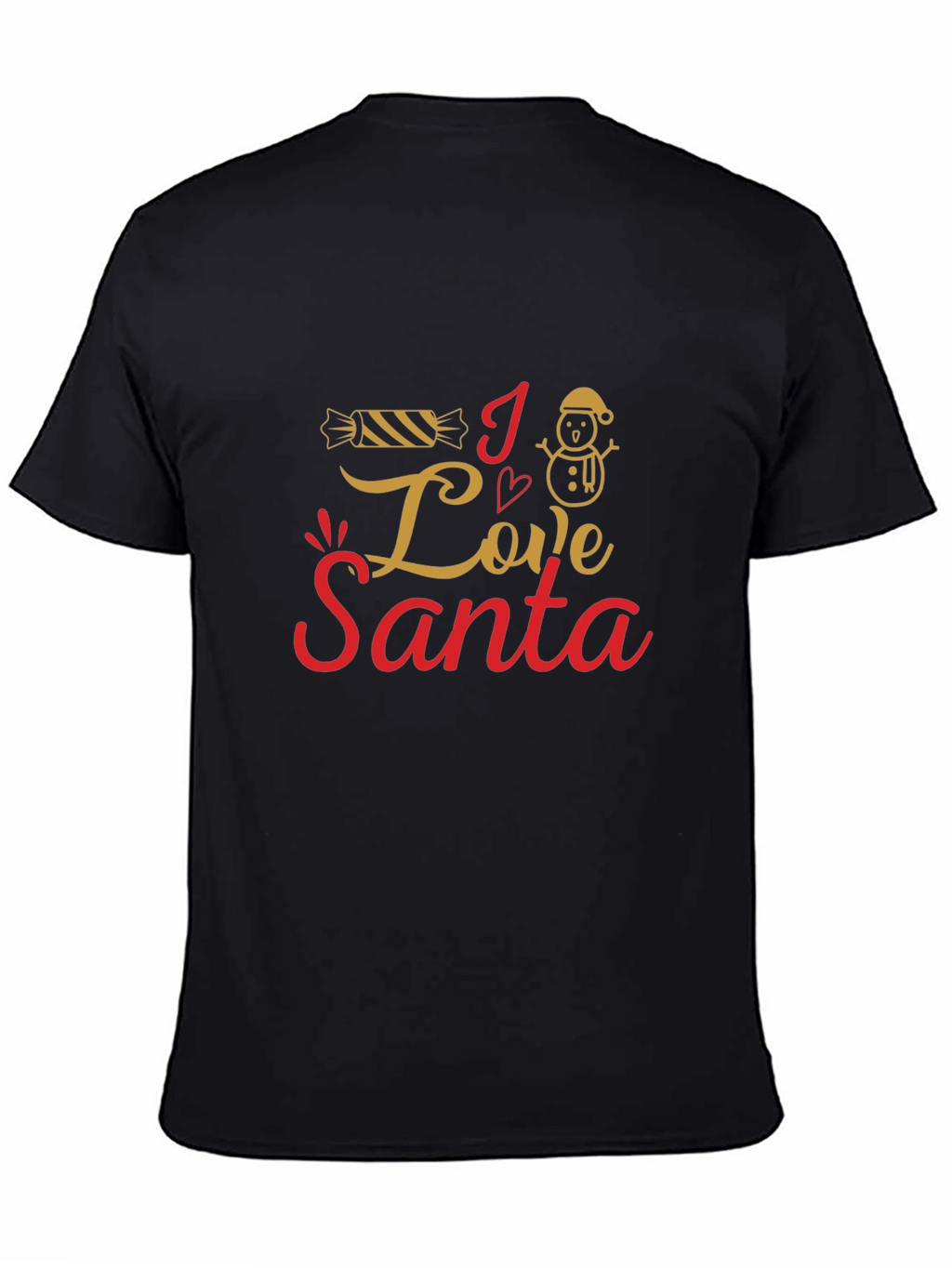 I Love Santa Christmas Graphic Tee