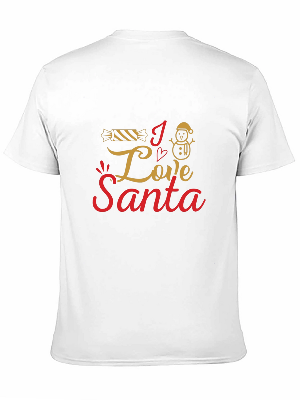 I Love Santa Christmas Graphic Tee
