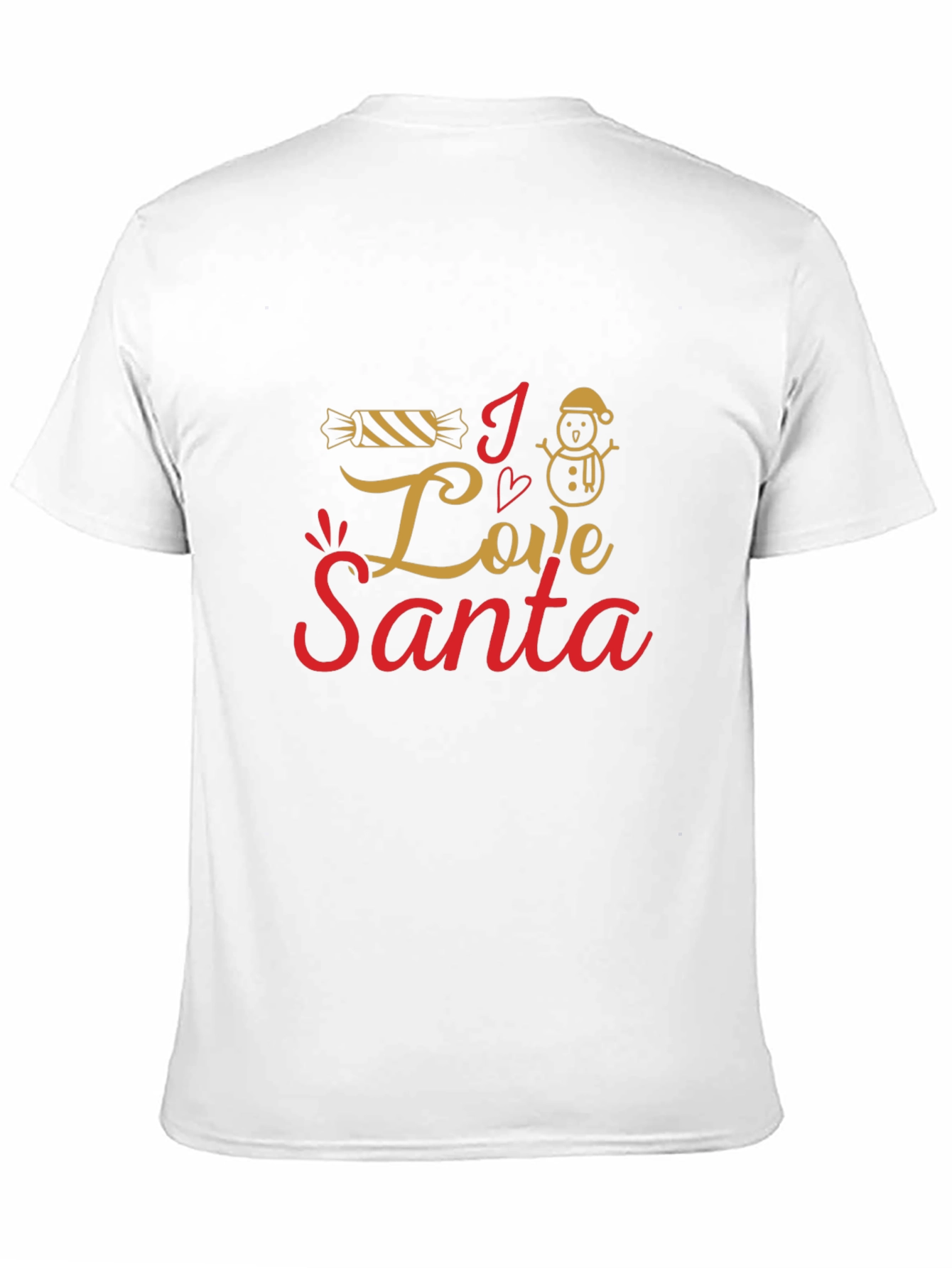 I Love Santa Christmas Graphic Tee