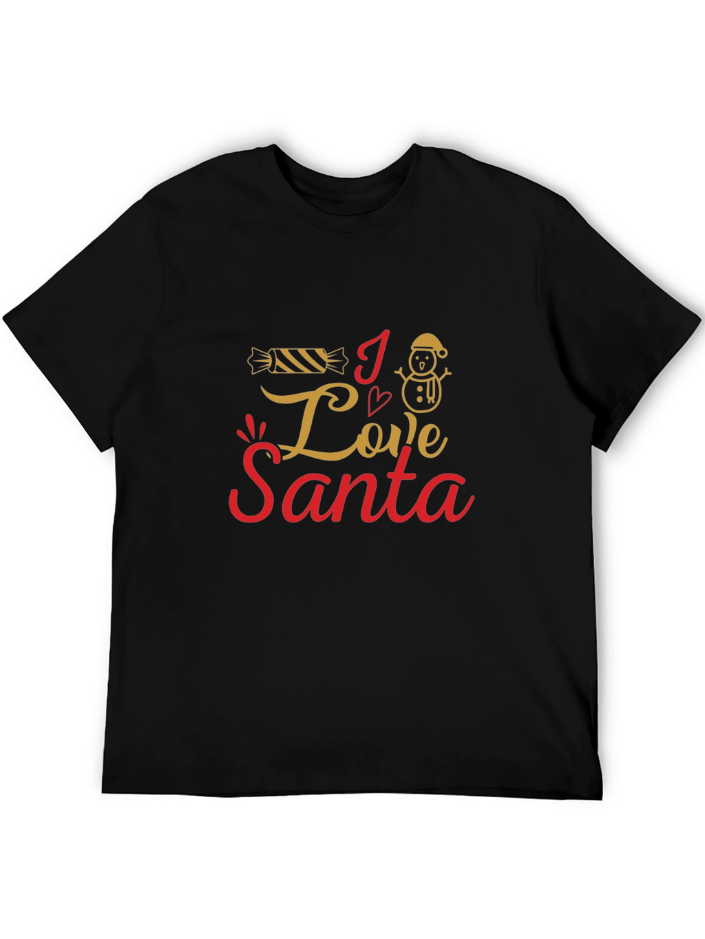 I Love Santa Christmas Graphic Tee