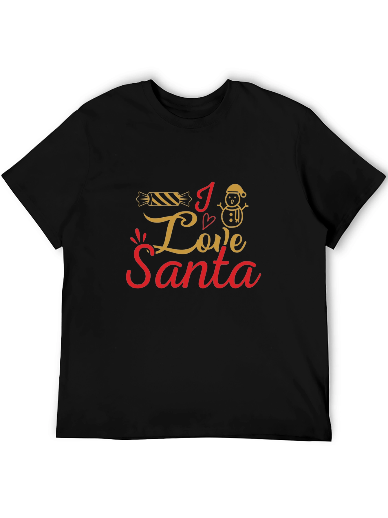 I Love Santa Christmas Graphic Tee