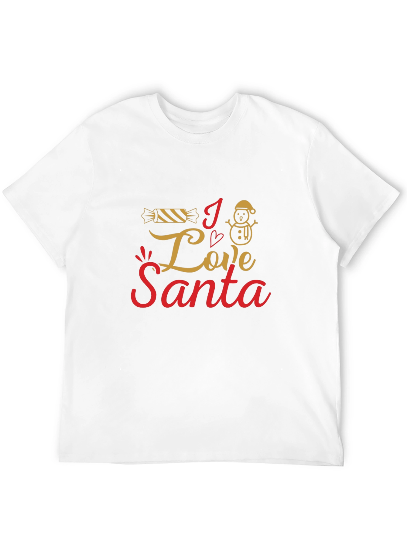 I Love Santa Christmas Graphic Tee