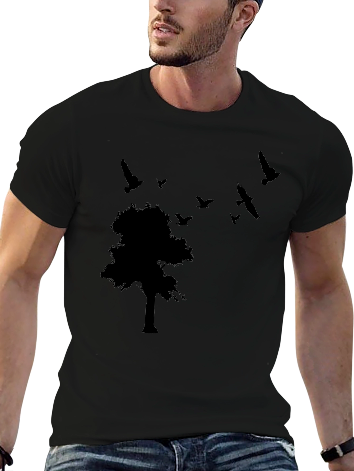 Nature Silhouette Black T-Shirt
