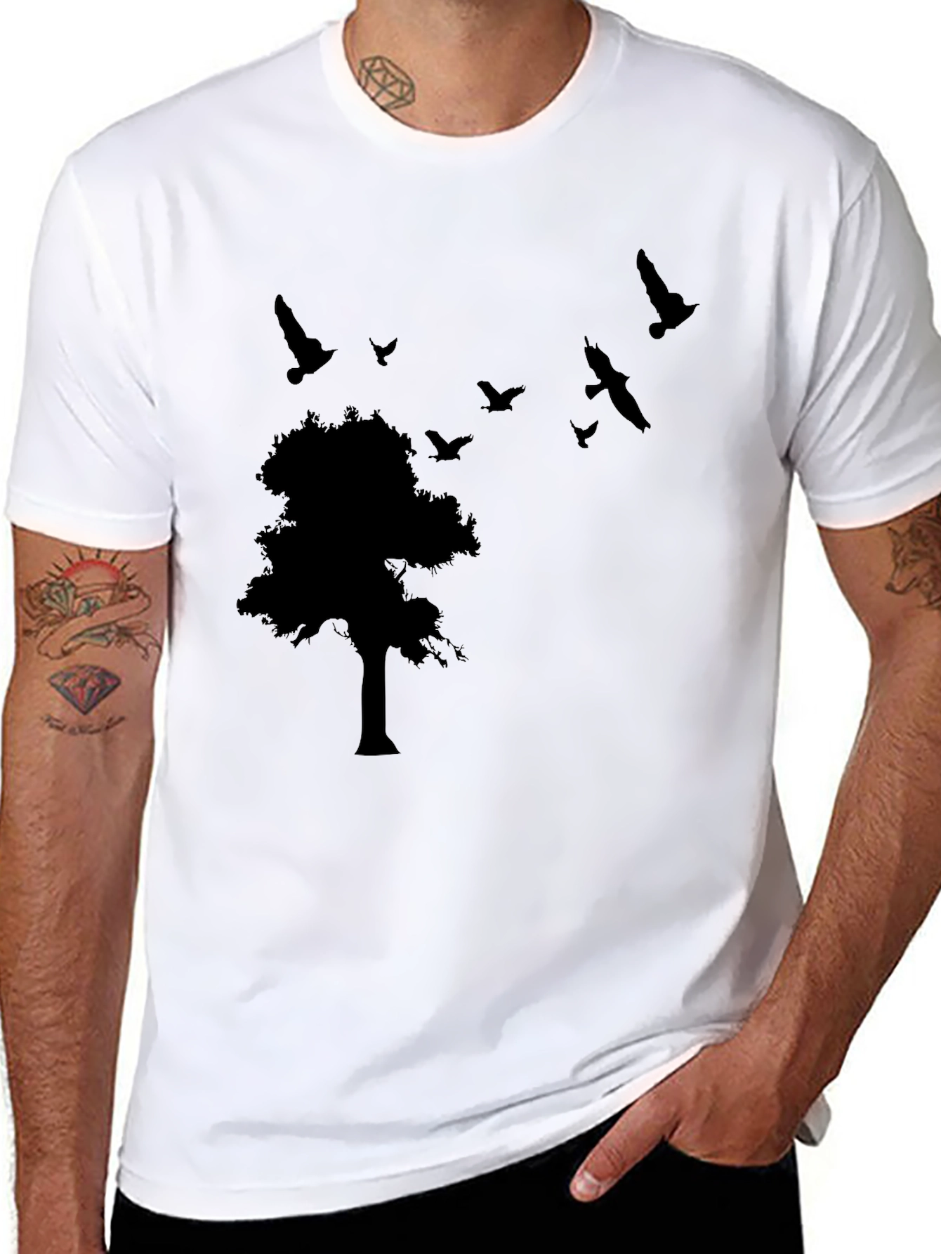Nature Silhouette Black T-Shirt