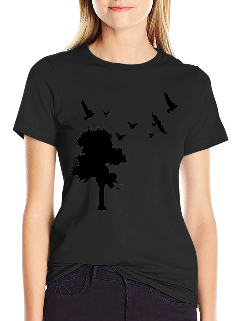 Nature Silhouette Black T-Shirt