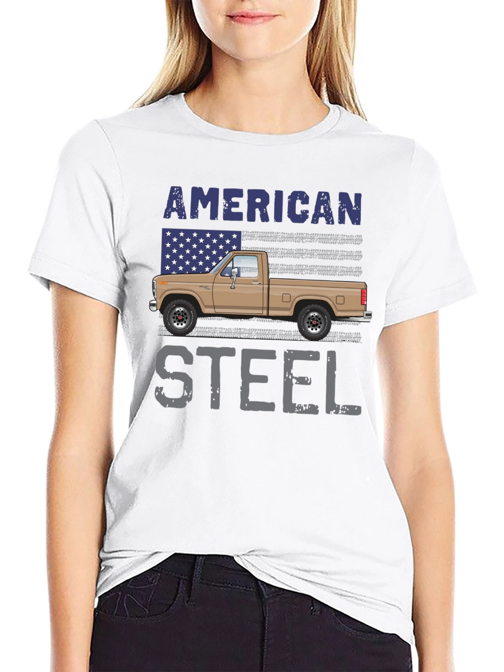 American Steel Truck Graphic T-Shirt
