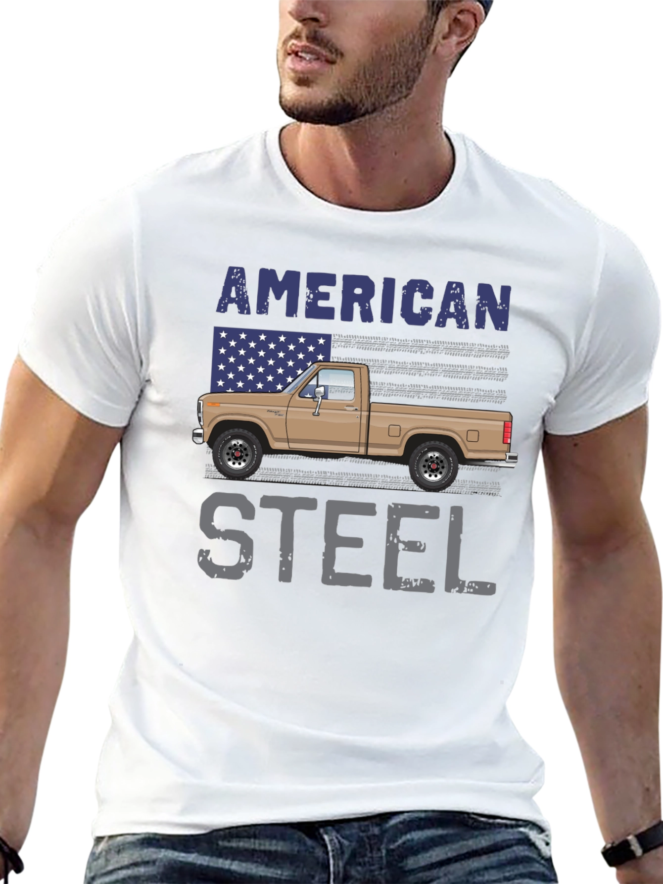 American Steel Truck Graphic T-Shirt