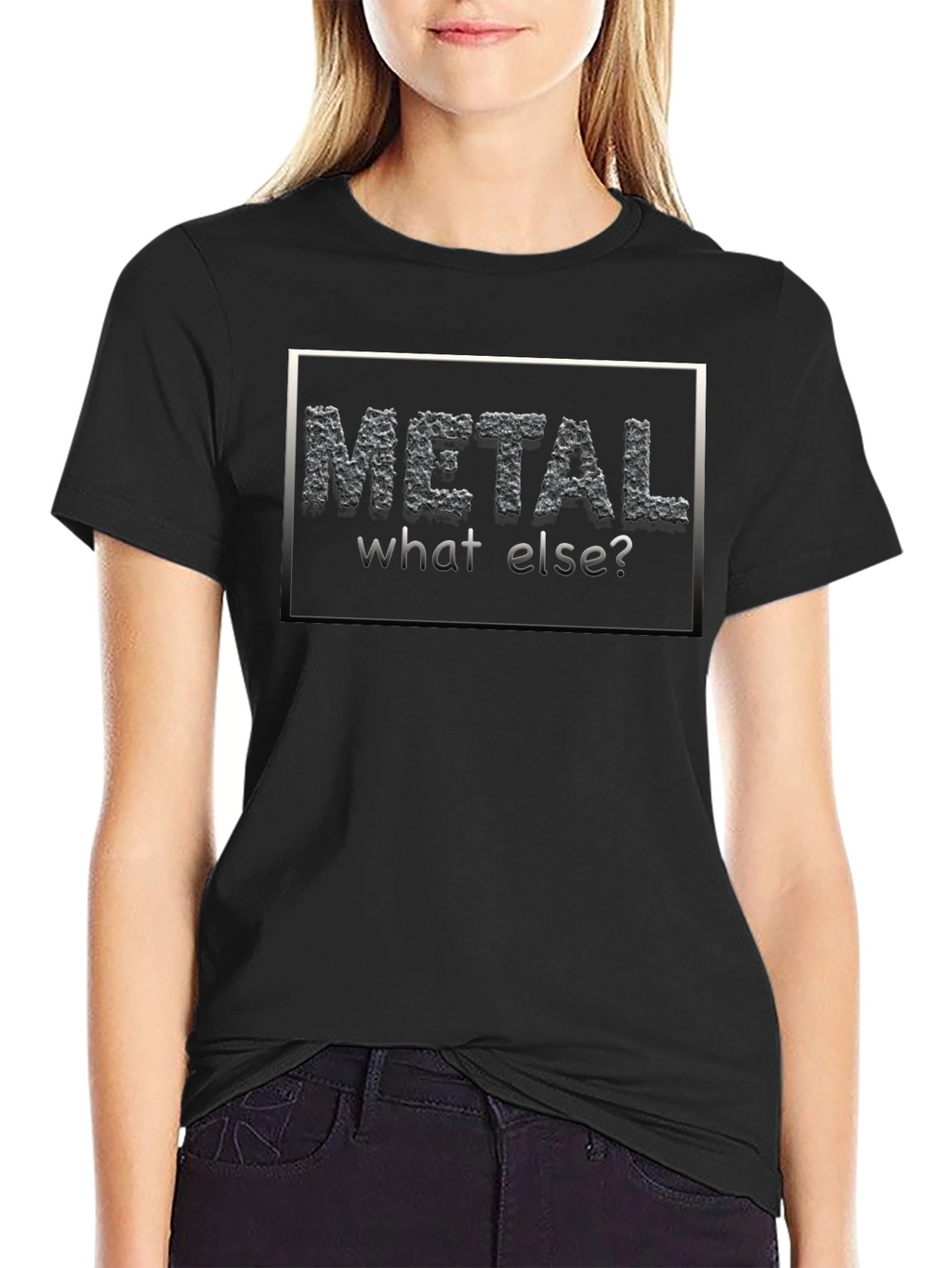 Metal What Else? Black Graphic T-Shirt