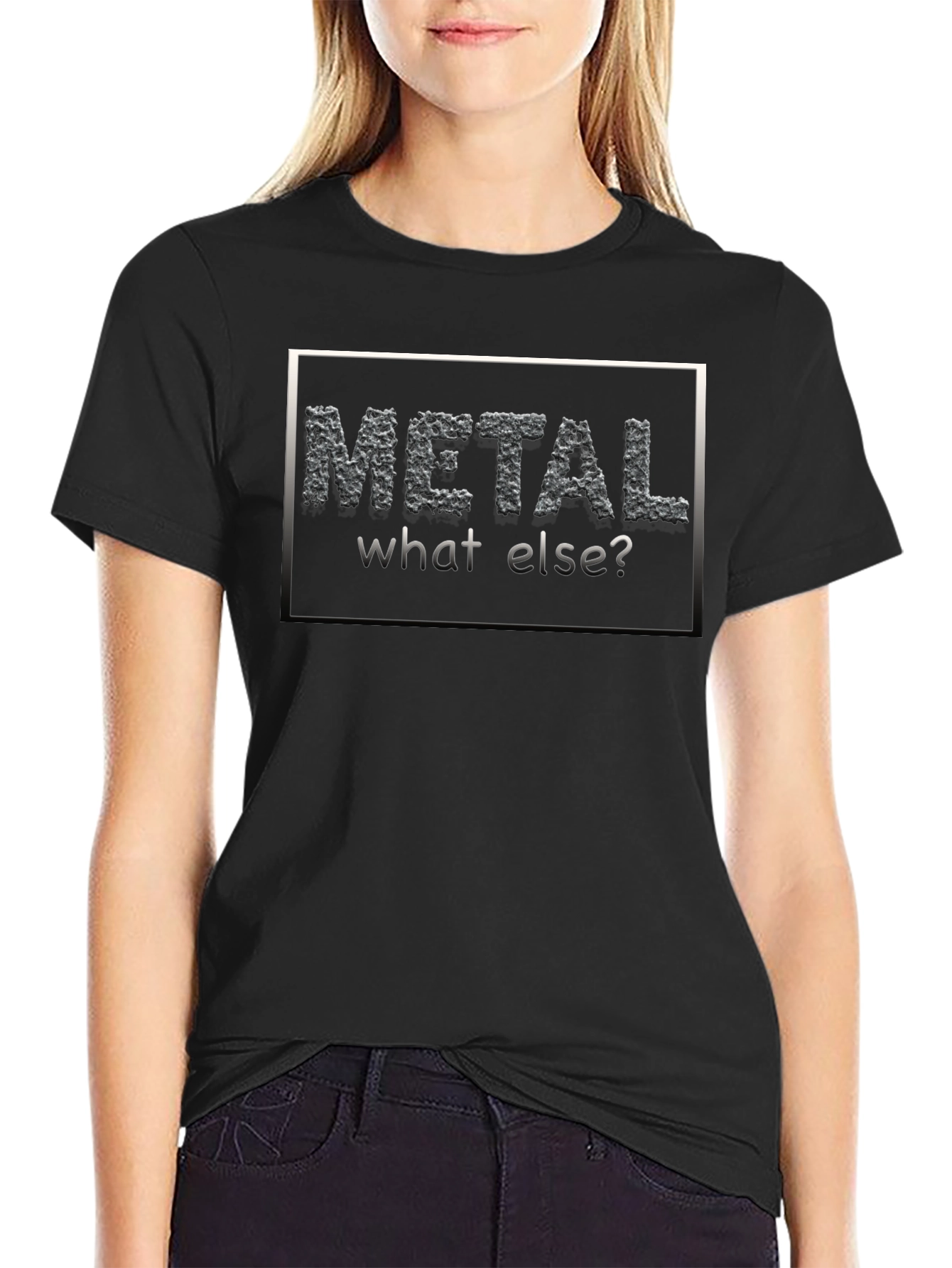 Metal What Else? Black Graphic T-Shirt