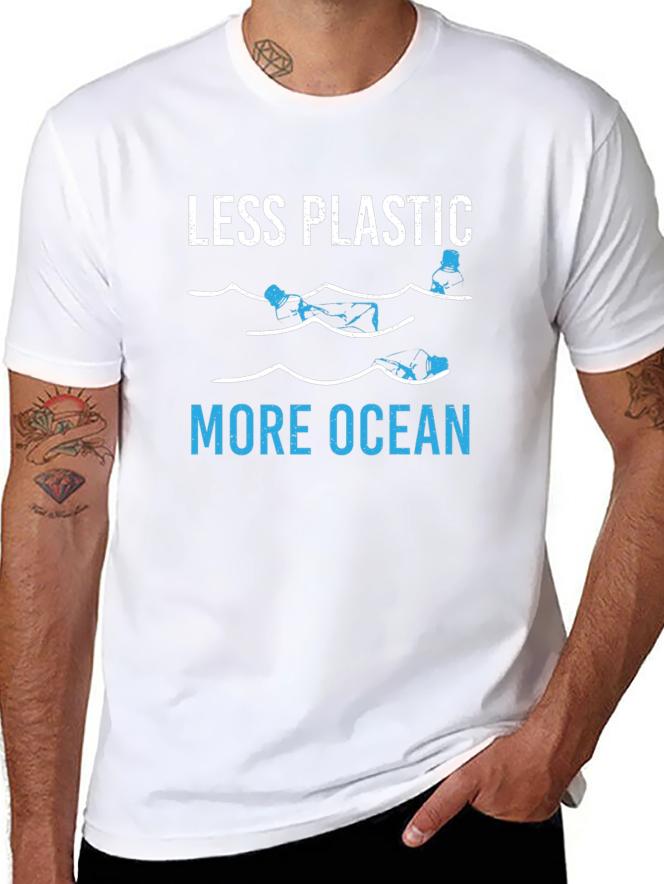 Less Plastic More Ocean Graphic Tee