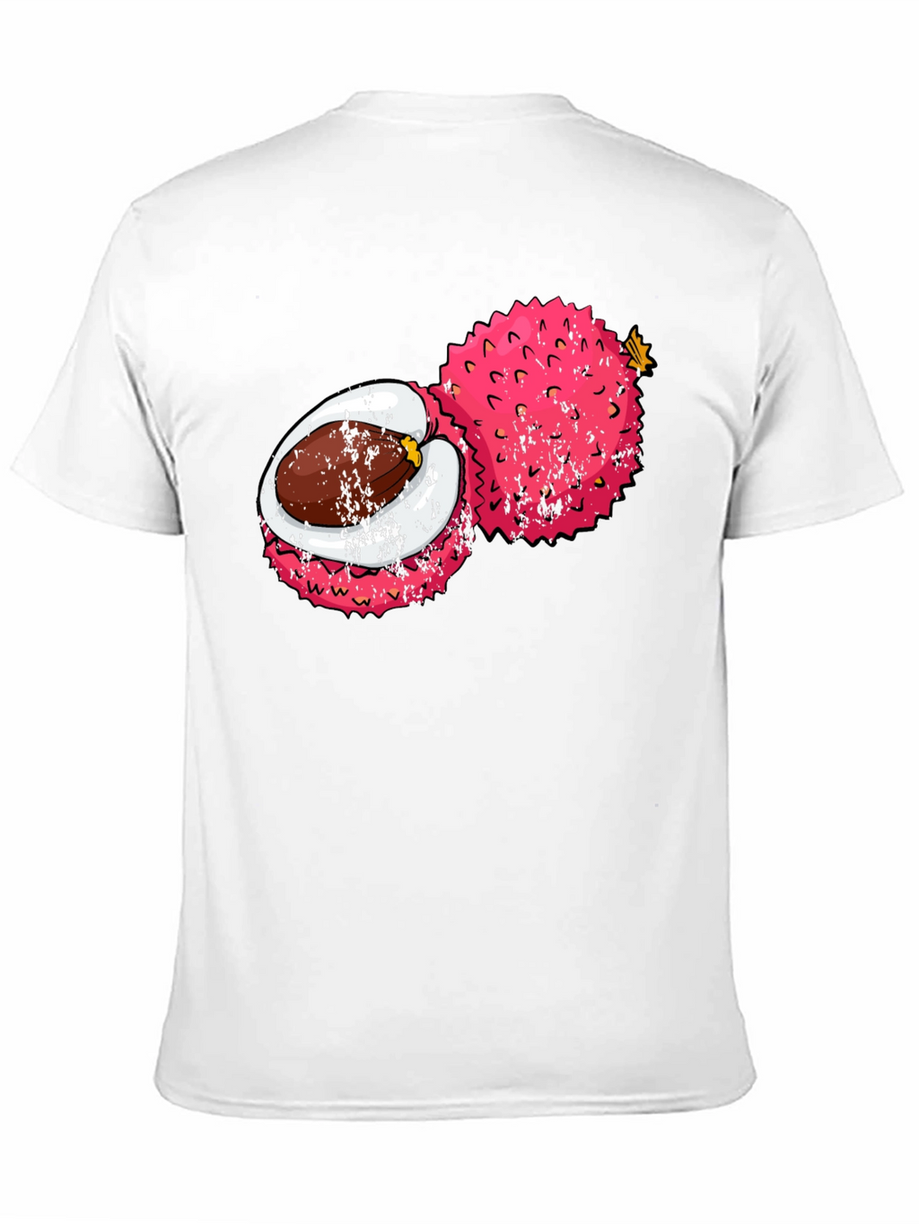 Lychee Fruit Graphic Tee - Tropical Fruit Shirt