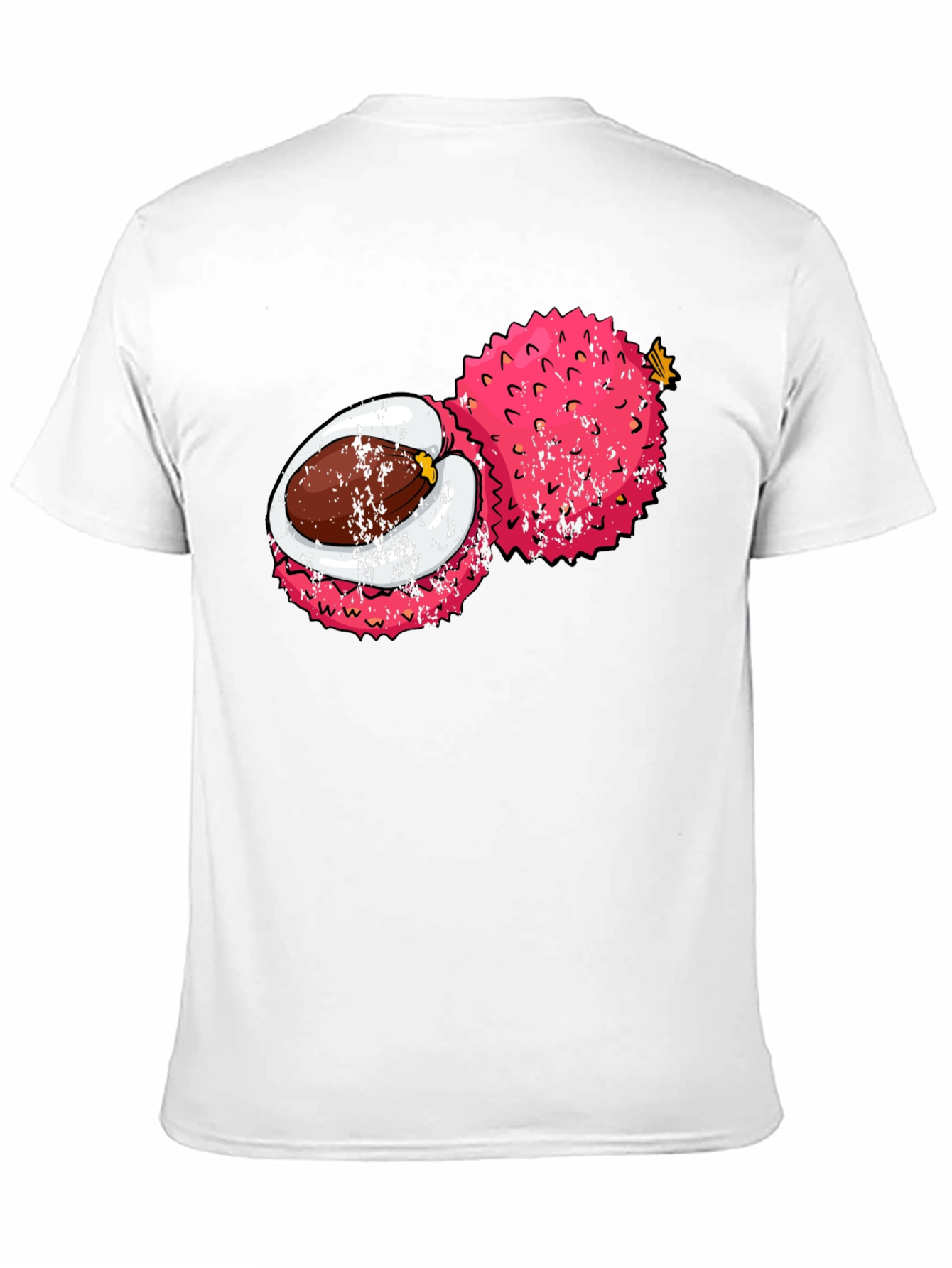 Lychee Fruit Graphic Tee - Tropical Fruit Shirt