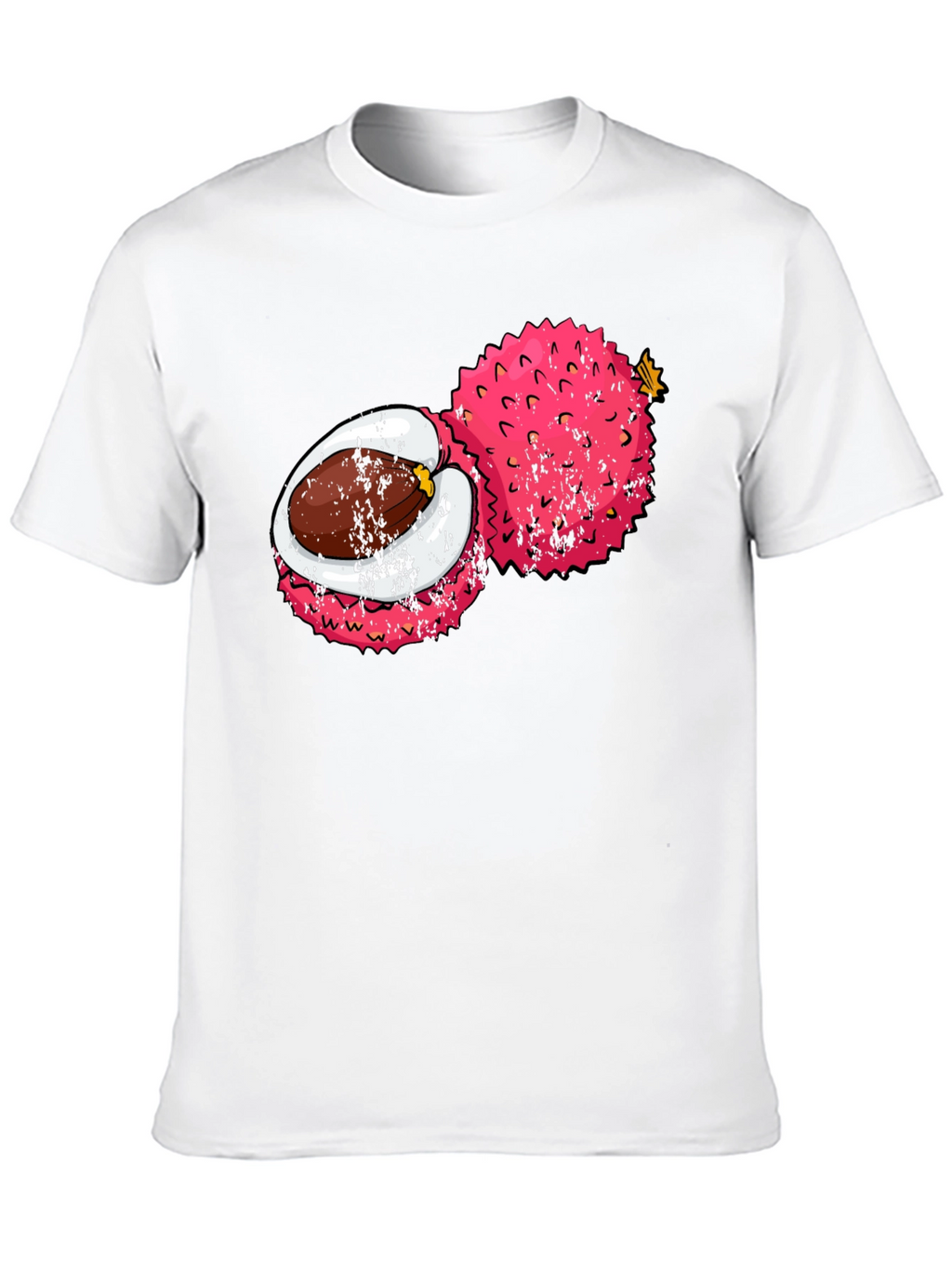Lychee Fruit Graphic Tee - Tropical Fruit Shirt
