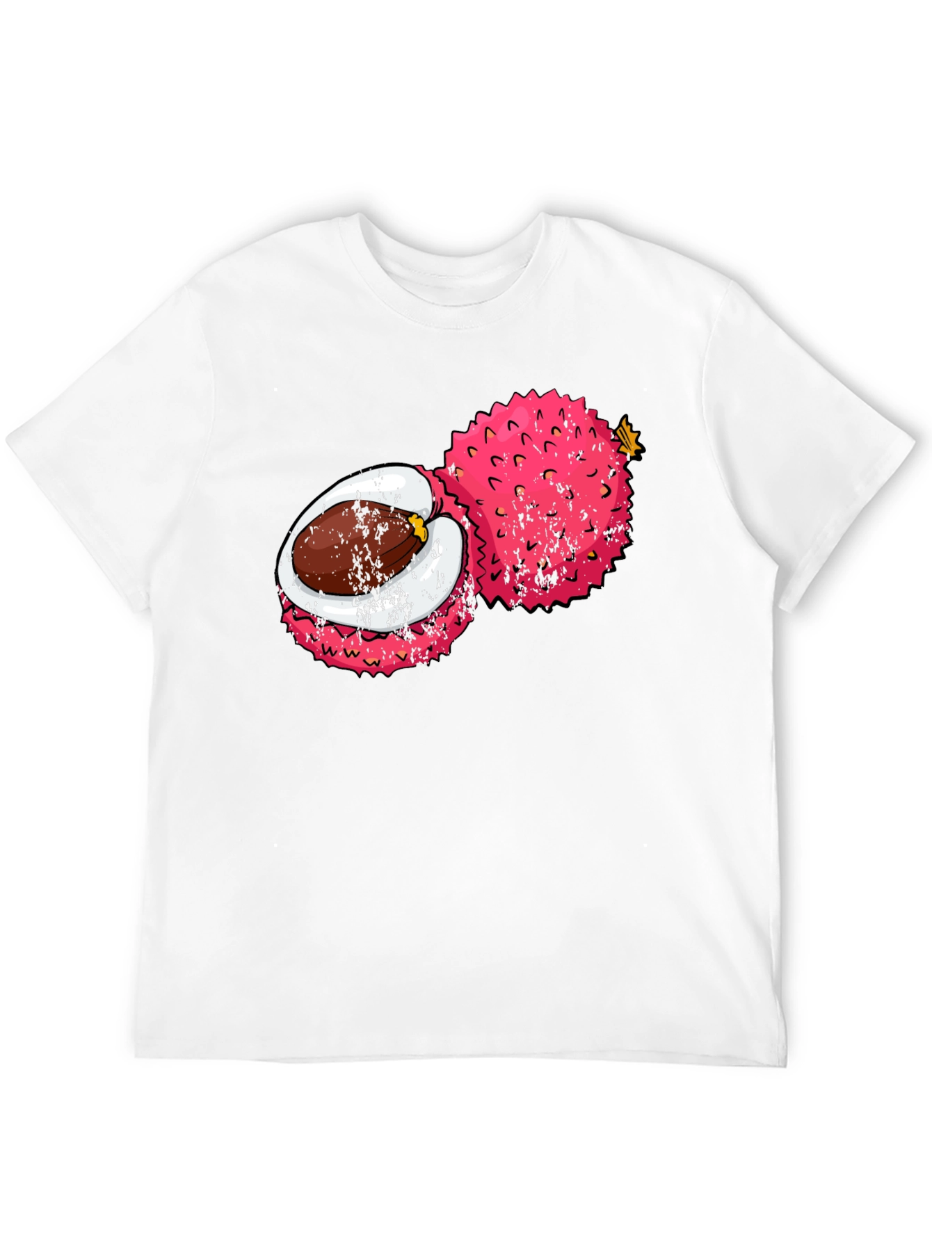 Lychee Fruit Graphic Tee - Tropical Fruit Shirt