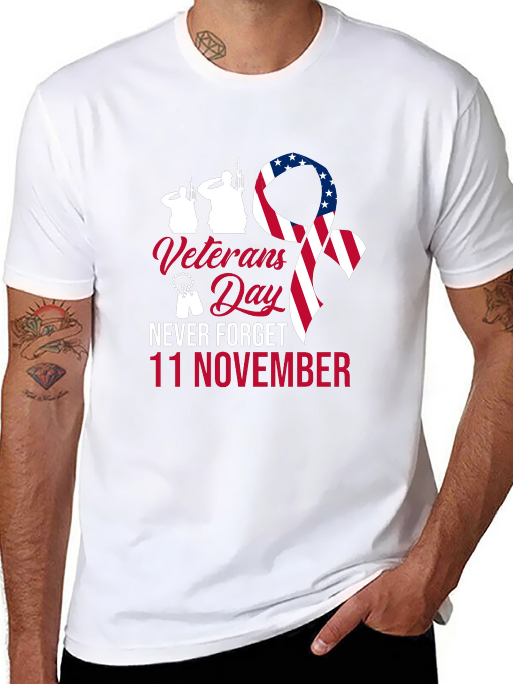 Veterans Day T-Shirt - Never Forget 11 November