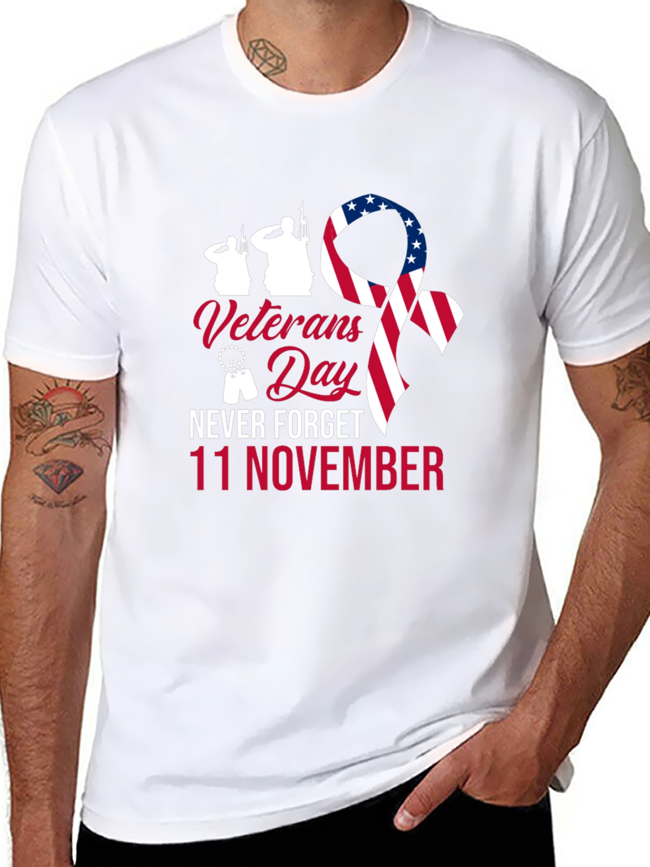 Veterans Day T-Shirt - Never Forget 11 November