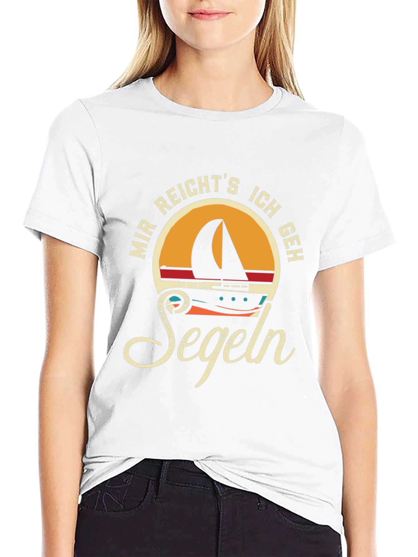 Sailboat Graphic T-Shirt - German Segeln Design