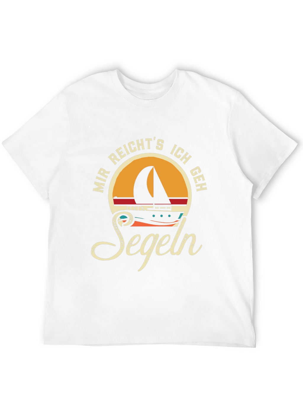 Sailboat Graphic T-Shirt - German Segeln Design