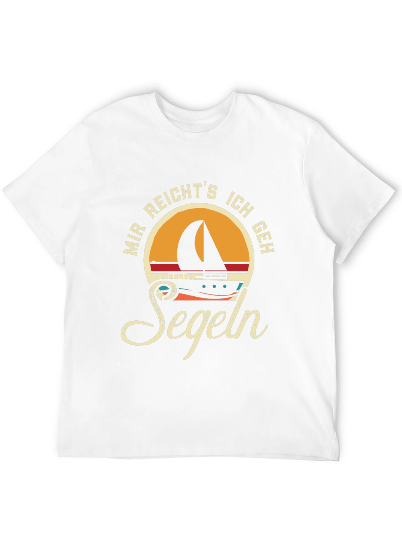 Sailboat Graphic T-Shirt - German Segeln Design