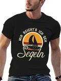 Sailboat Graphic T-Shirt - German Segeln Design