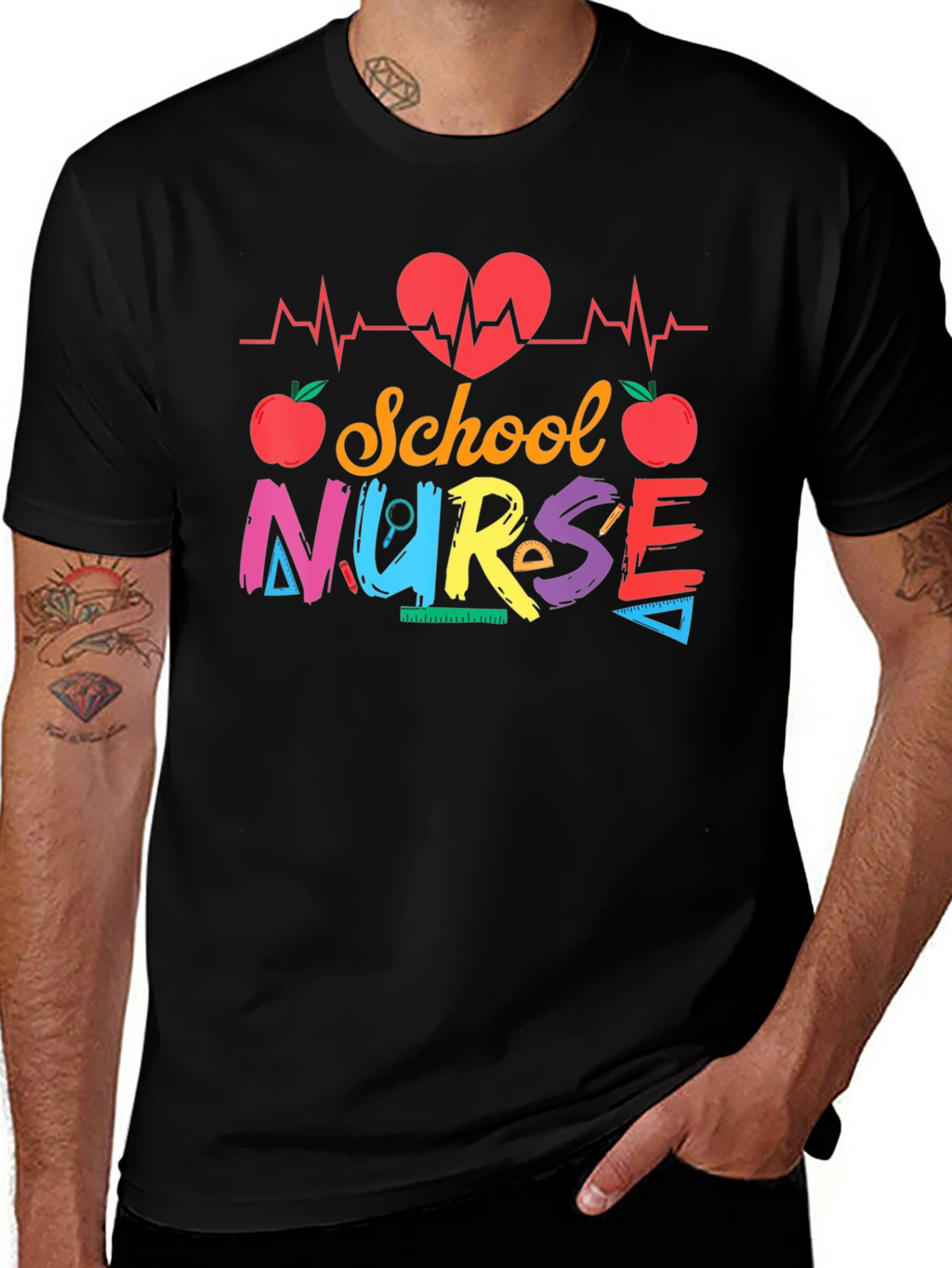 School Nurse Graphic T-Shirt