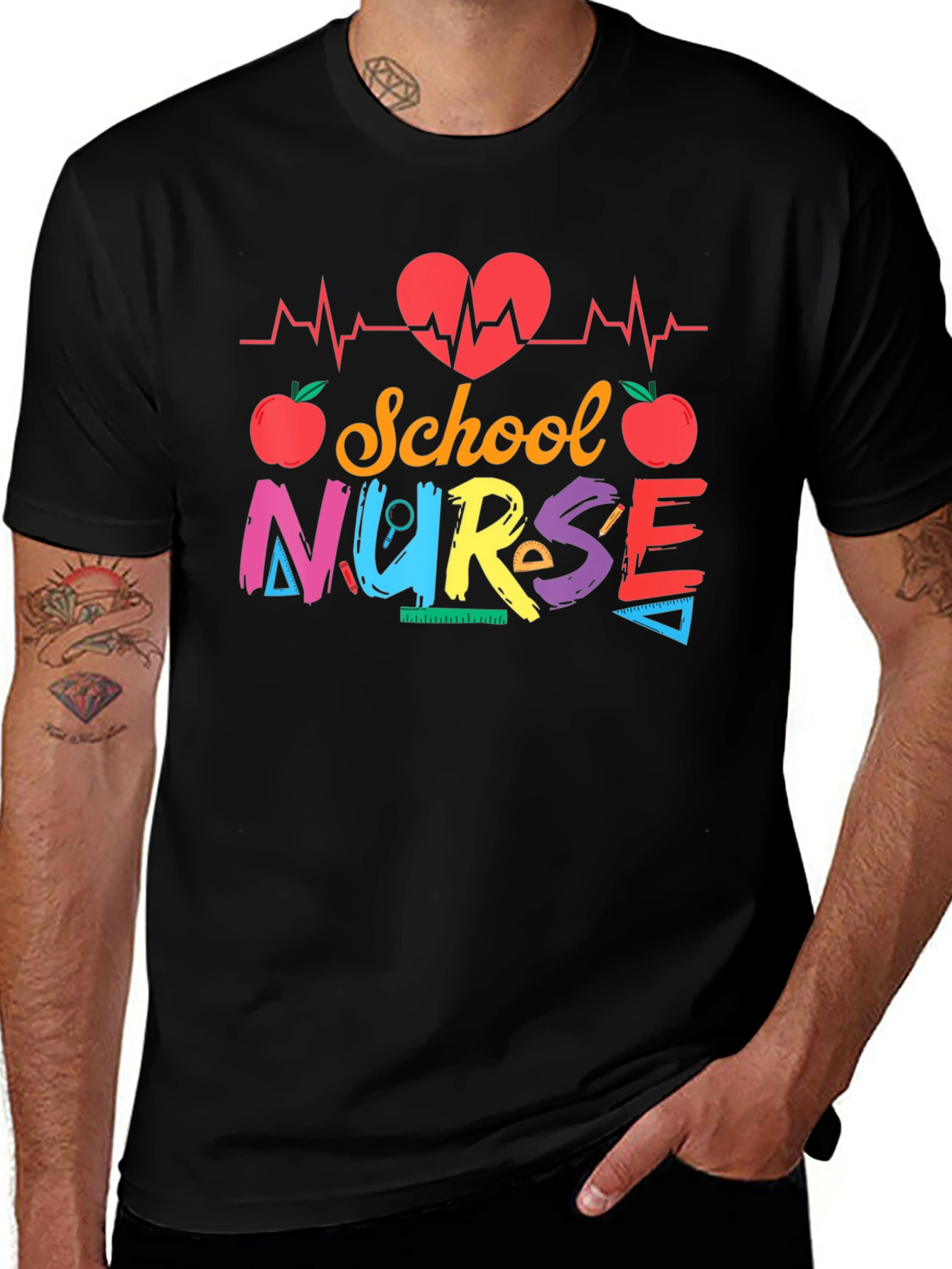 School Nurse Graphic T-Shirt