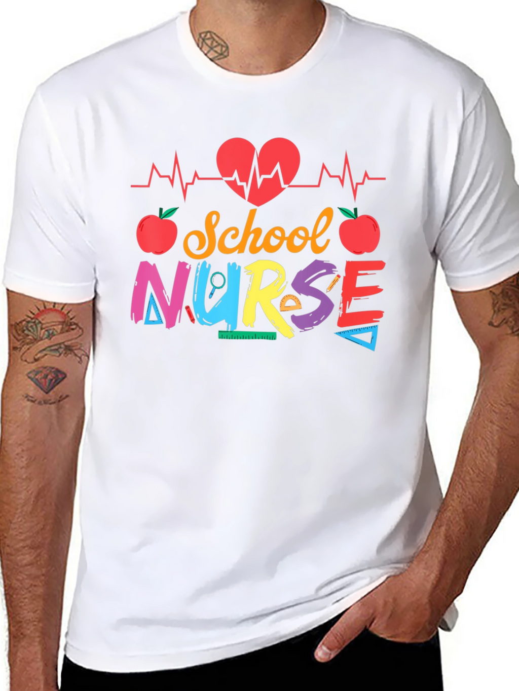 School Nurse Graphic T-Shirt