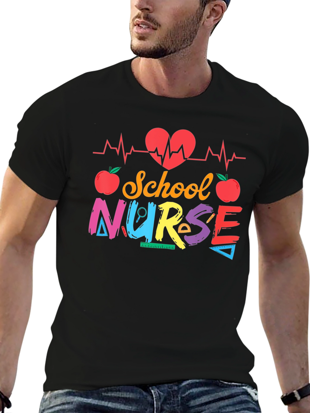 School Nurse Graphic T-Shirt