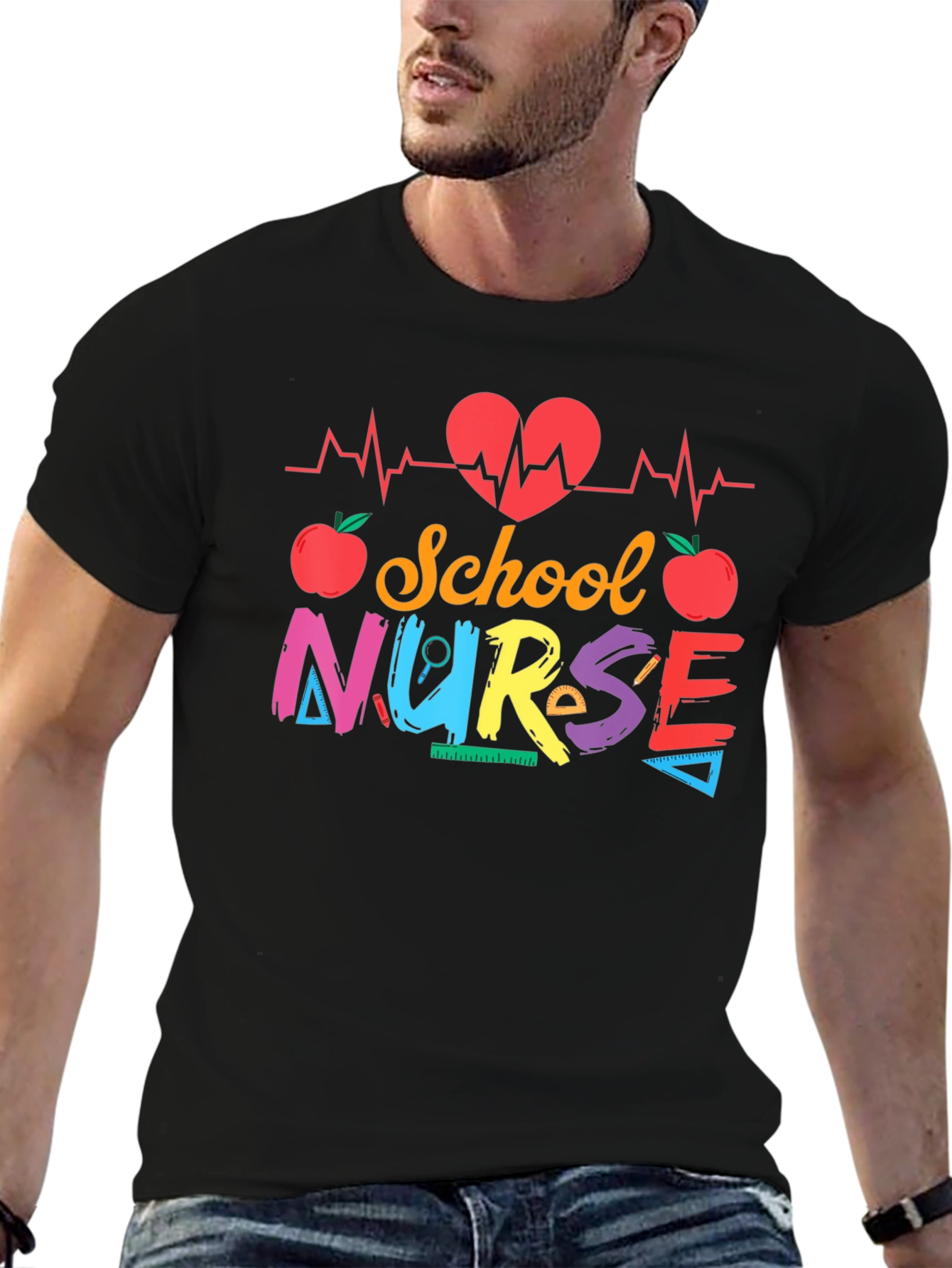 School Nurse Graphic T-Shirt