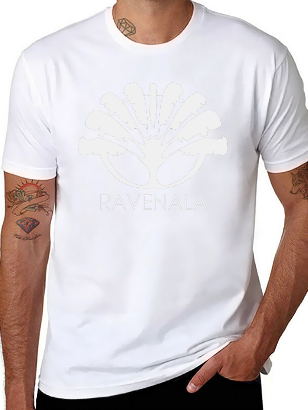 Ravenala Graphic T-Shirt - Black Cotton Tee