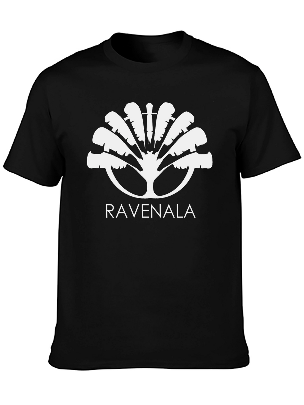 Ravenala Graphic T-Shirt - Black Cotton Tee