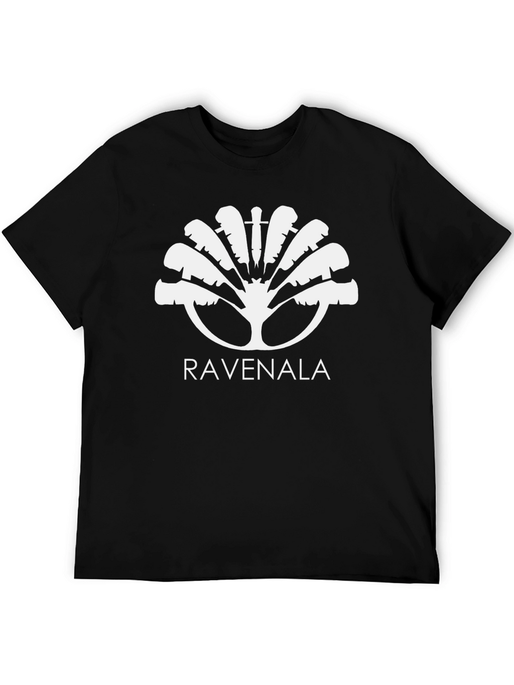 Ravenala Graphic T-Shirt - Black Cotton Tee