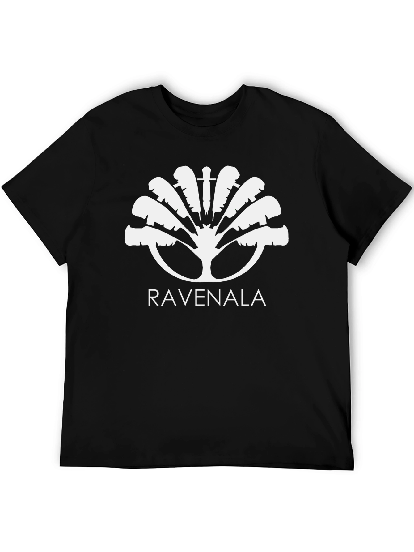 Ravenala Graphic T-Shirt - Black Cotton Tee