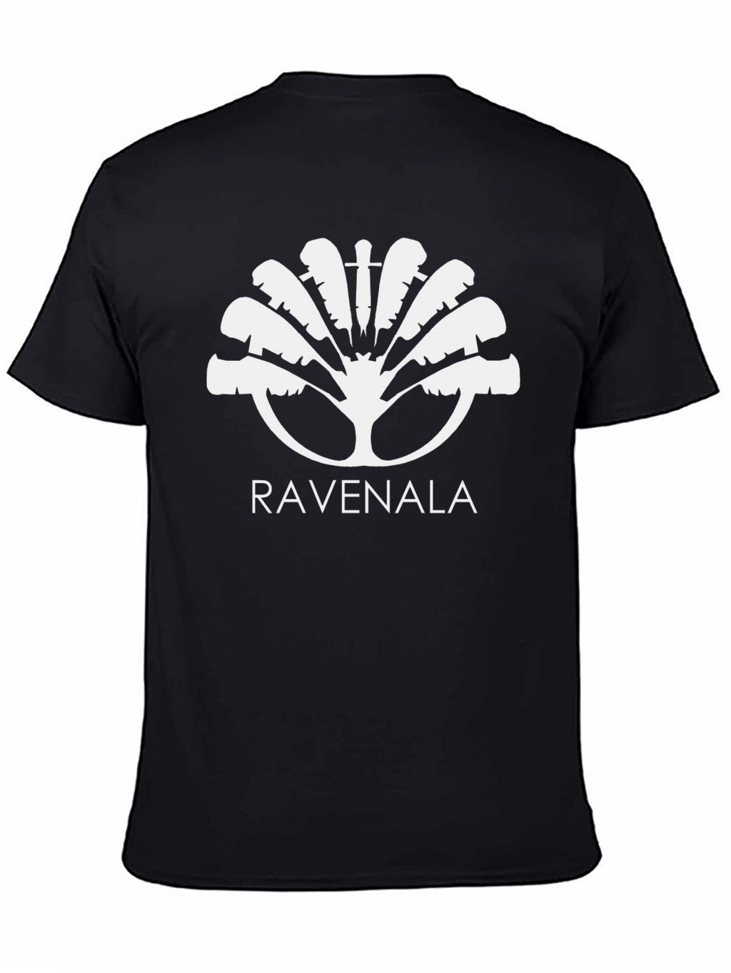 Ravenala Graphic T-Shirt - Black Cotton Tee