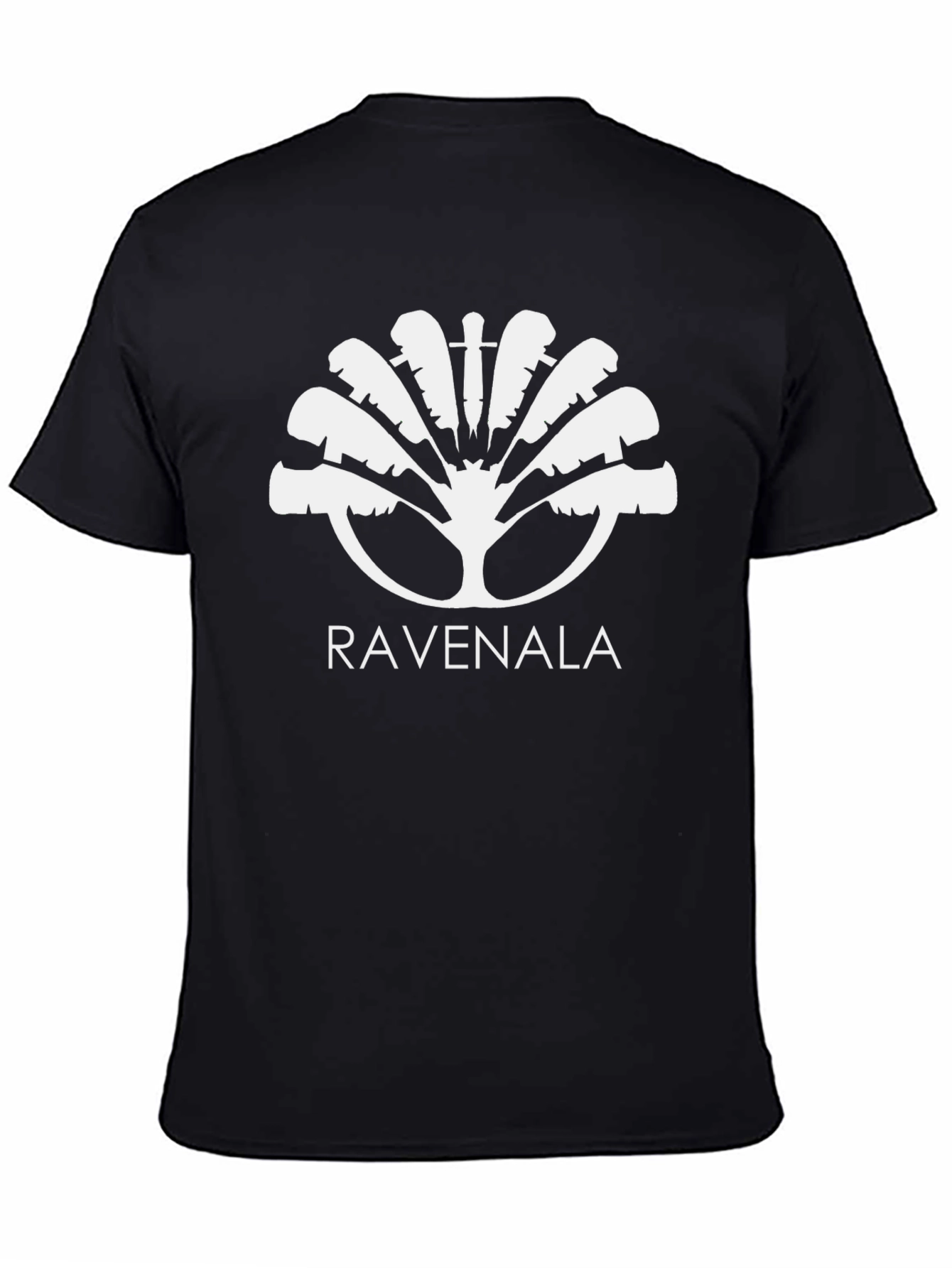 Ravenala Graphic T-Shirt - Black Cotton Tee